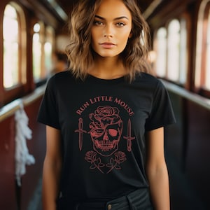 Camiseta negra Run Little Mouse - Haunting Adeline HD Carlton Zade Meadows