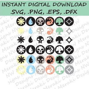 DESCARGA DIGITAL: Paquete de iconos de Magic The Gathering Land