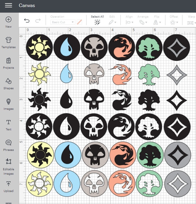 DIGITAL DOWNLOAD - Magic the Gathering Land Icons Bundle - Etsy