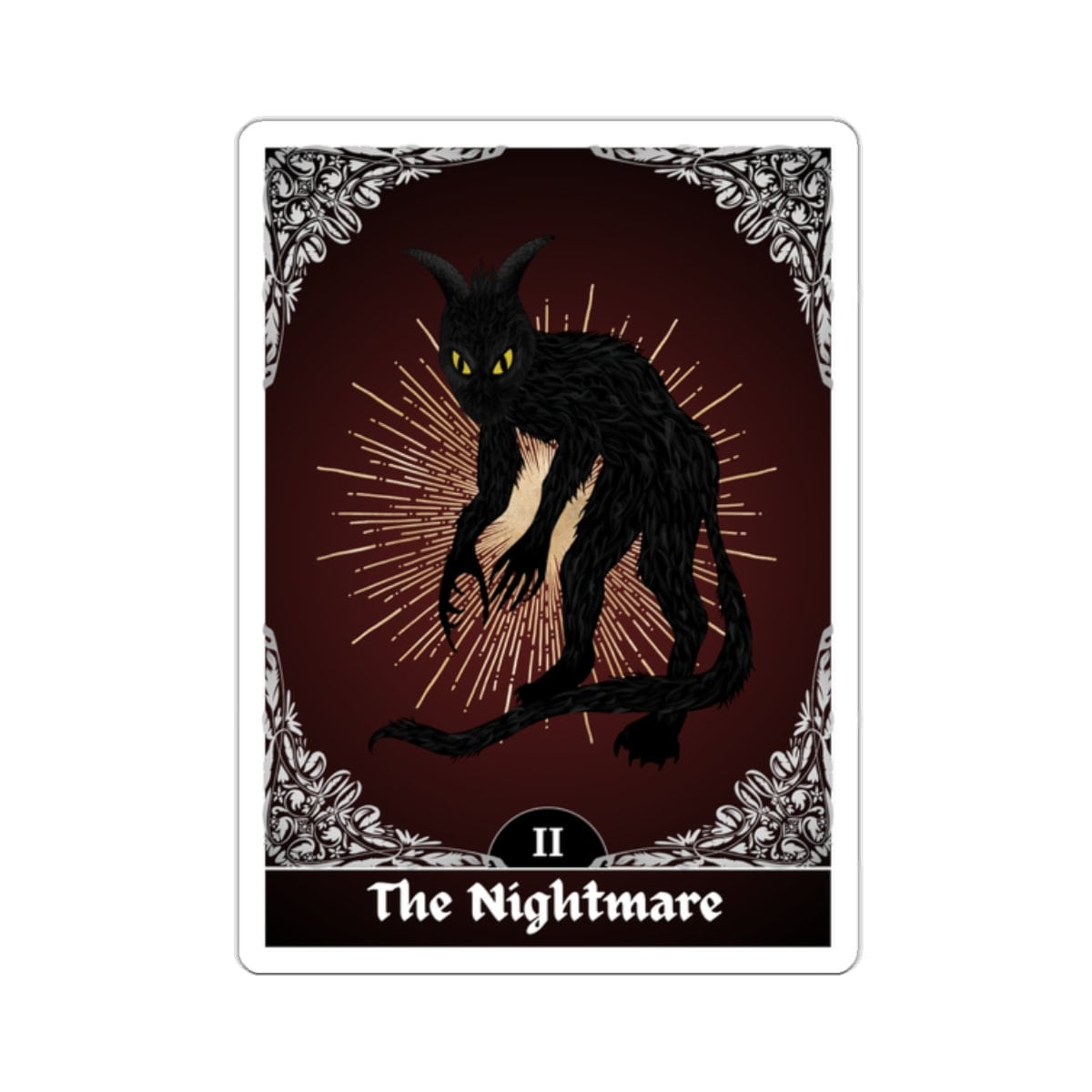 Providence Card Sticker - the Nightmare, One Dark Window Two