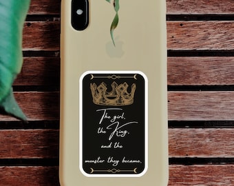 The Girl, The King, and the Monster They Became Sticker - One Dark Window, Two Twisted Crowns