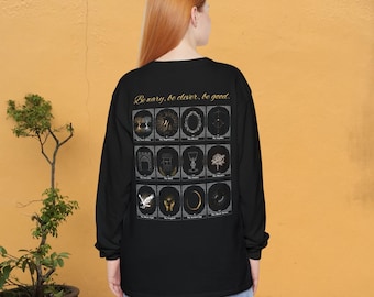 Double Sided Long Sleeve - Providence Cards One Dark Window Two Twisted Crowns