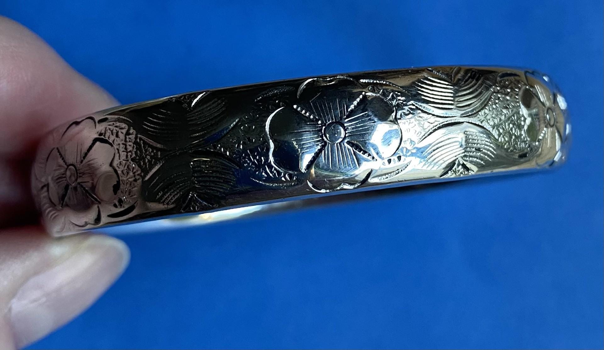 1970s Silver Bangle - Etsy UK