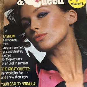 Vintage 1971 Harpers and Queen Magazine