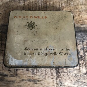 Vintage WD & H O Wills Bristol England Souvenir Cigarette Case