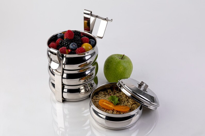 Stainlees steel food container Belly tiffin
