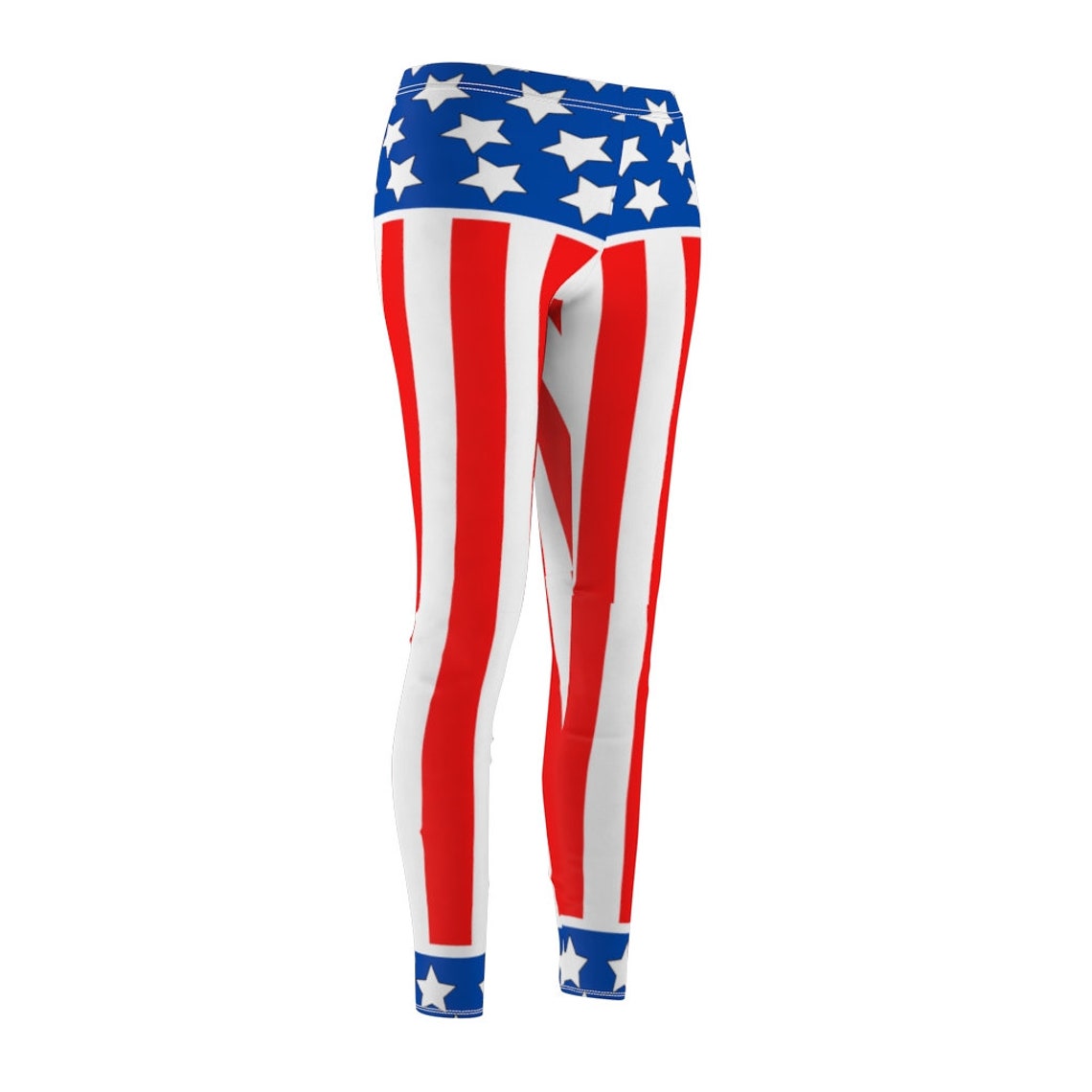 America Stars and Stripes Women's Leggings Red White and - Etsy