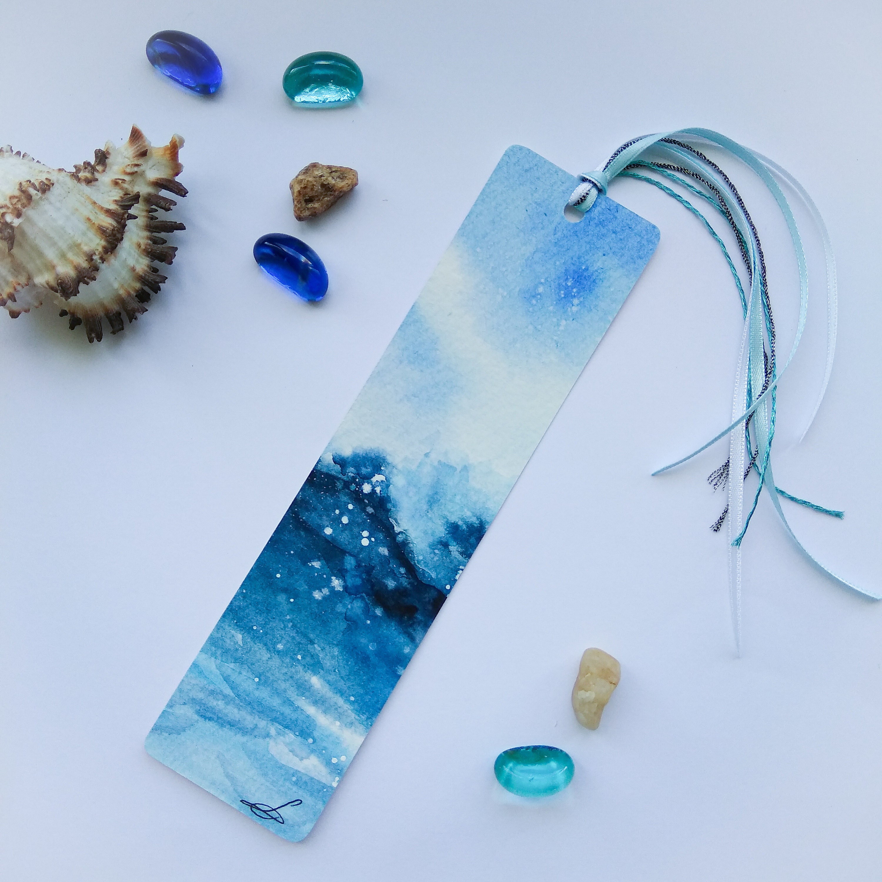 watercolor bookmark quote bookmark original painting etsy