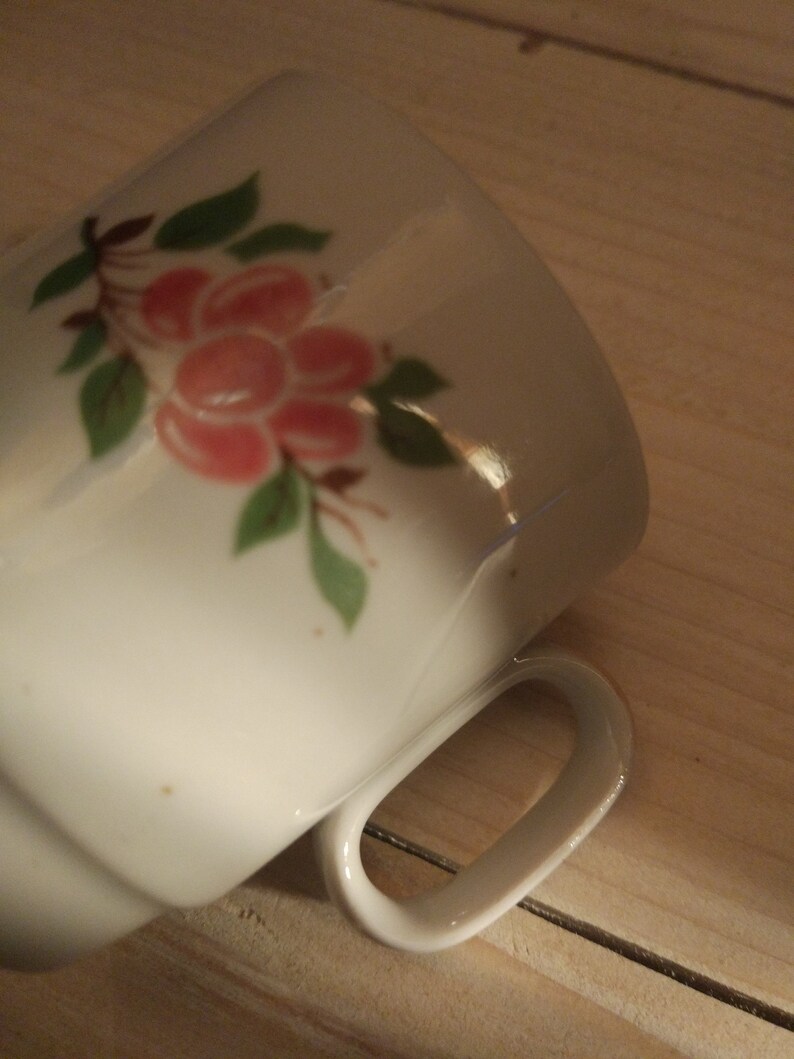 Vintage espresso cup Soviet ceramic espresso cup Unique coffee cup with floral design