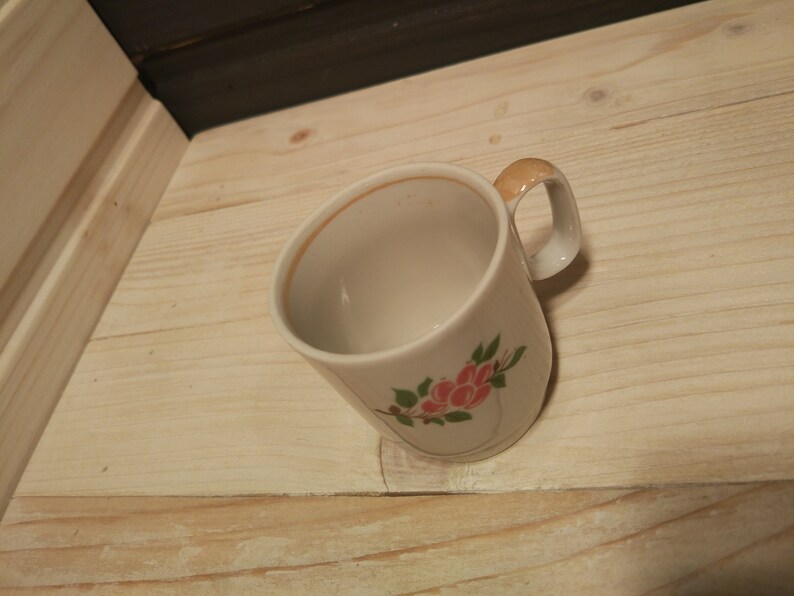 Vintage espresso cup Soviet ceramic espresso cup Unique coffee cup with floral design