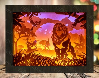 Free Free 336 Lion King Shadow Box Svg SVG PNG EPS DXF File