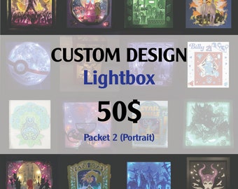 Custom design for light box (portrait) - DIY