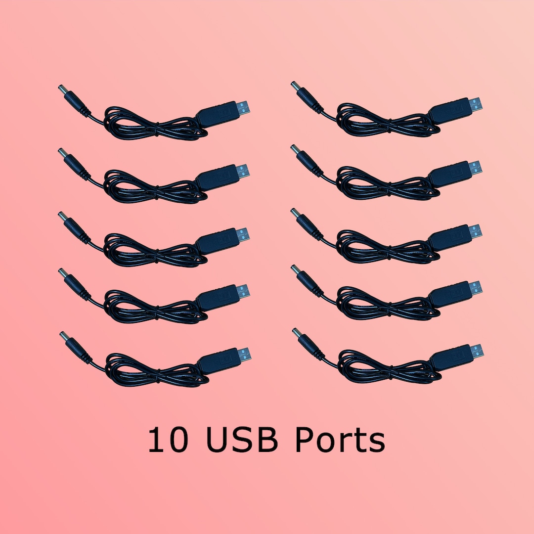 Combo 10 USB Ports input 5v Output 12V for 3D Paper Cut Template Light ...