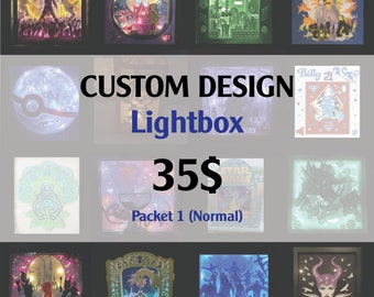 Custom design for light box (normal) - DIY