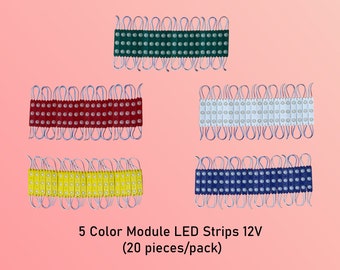 Combo 5 module LED strips 12V (20 pieces/pack) for 3D paper cut template light box - diy