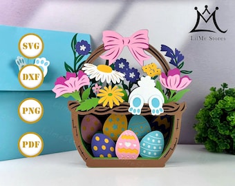 Biglietto Di Pasqua Pop-up 3D Con Giglio, Religioso, Con Busta E Adesivi, Per Mamma E Famiglia