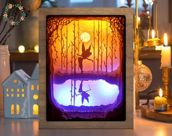 Tinker 2 - Paper Cut Light Box - Shadow Box - 3D Papercut Lightbox - DIY