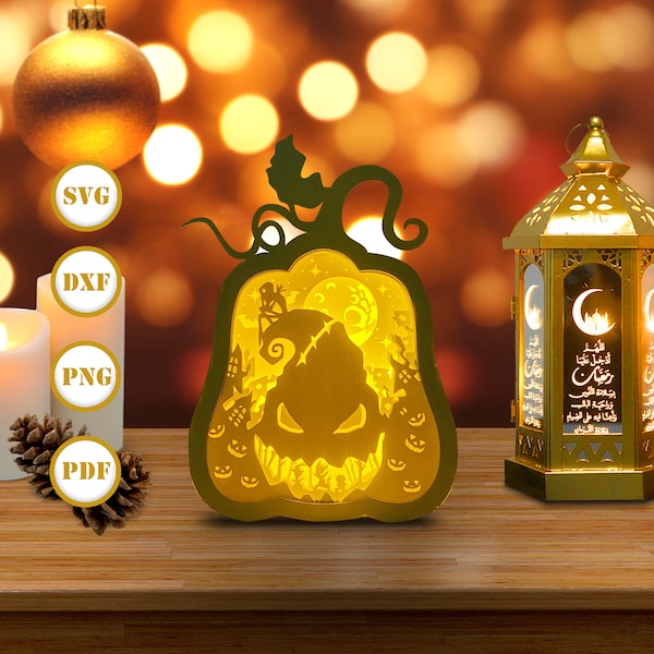 Nightmare Pumpkin Halloween Lantern SVG for Cricut Projects DIY, Pumpkin Lamp For Halloween Decor, Halloween Shadow Box Nightmare Pumpkin Halloween Lantern SVG for Cricut Projects DIY, Pumpkin Lamp For Halloween Decor, Halloween Shadow Box
