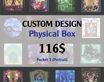 Custom design for physical box (portrait) - DIY