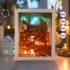 3D Bat 2, Shadow Box Svg, Dla Cricut, Dla Silhouette, Warstwowy szablon, Pliki do cięcia papieru