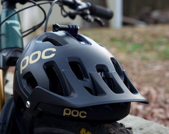 Supporto per GoPro o luce a 3 linguette per POC Tectal (Mips o non) - Rimovibile - Senza colla!