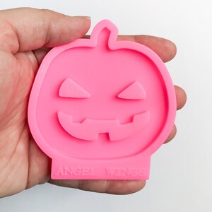Scary Face Jack O Lantern Silicone Mold / Resin Mold / Halloween Mold / Pumpkin Mold