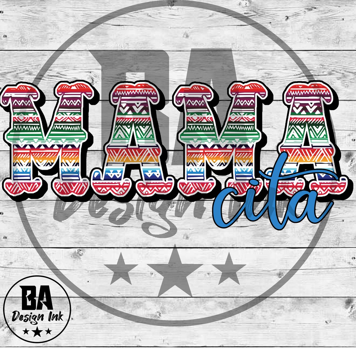 Mamacita Mexican Cinco De Mayo Sublimation Design PNG Clipart | Etsy