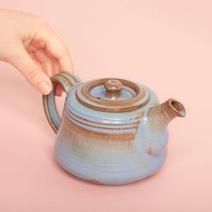 Vintage Prinknash Pottery Teapot, Mid-Century "Princess" Glaze, British Studio Ware