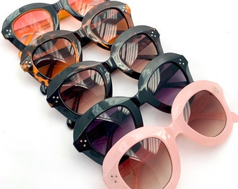 Vintage 60's Style Abgerundete Sonnenbrille: Retro-Sonnenbrille