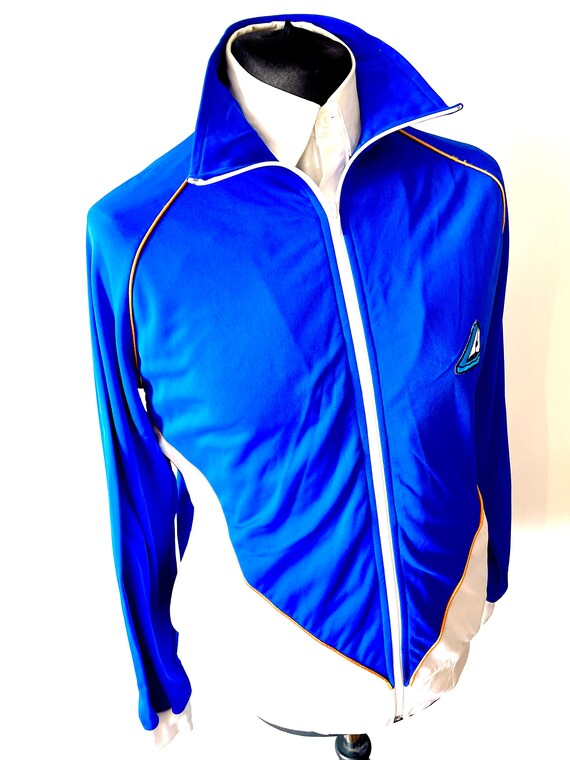 Mens Vintage Sports Jacket, All Original 70’s Track T… Gem