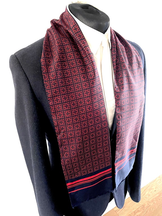 SUPERNOVA SCARVES Black & Grey Paisley Mod Scarf Scooter 60s Indie SALE SUPERNOVA SCARVES Black & Grey Paisley Mod Scarf Scooter 60s Indie SALE