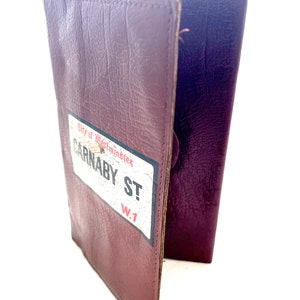 Vintage Carnaby Street Wallet 60’s Retro Leather, Made in England