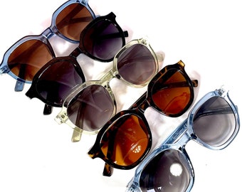 Vintage-Sonnenbrille im 60er-Jahre-Stil, Vintage-Sonnenbrille für Herren, abgerundete Vintage-Sonnenbrille, Retro-Sonnenbrille, Vintage-Sonnenbrille, runde Sonnenbrille