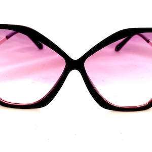 Vintage 60s Butterfly Sunglasses: Oversized Retro Festival Style, UV400