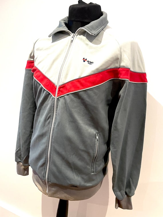 Mens Vintage Sports Jacket, All Original 70’s Track T… Gem