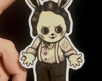 Hokum Donkey Sticker, Limited Edition Irish Horror Waterproof Decal
