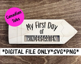 back to school photo sign svg, First day of svg, Reversible school sign photo prop svg, My first day of svg, School svg, CANADA TABS
