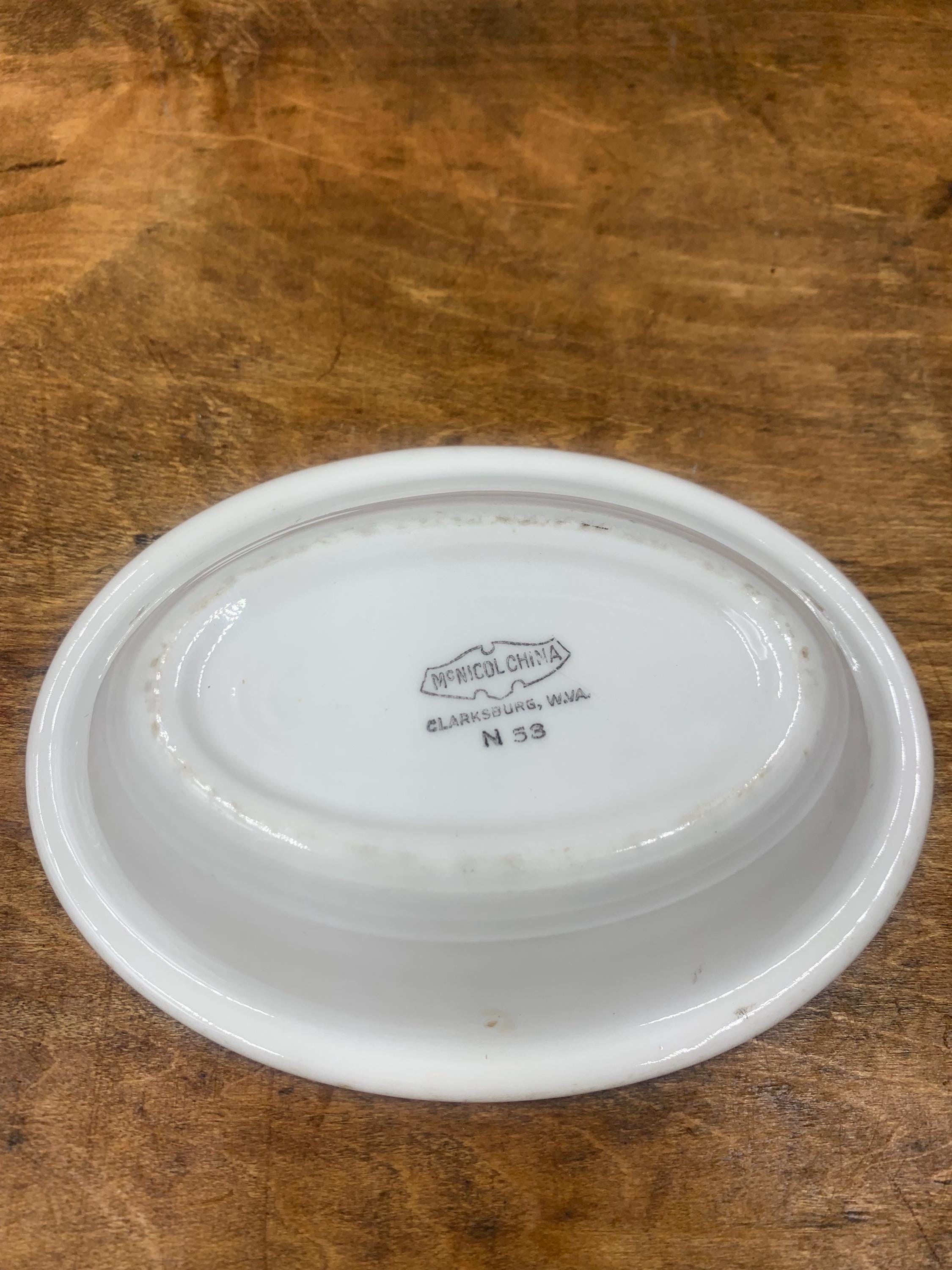 Vintage US Army Medical Corps Soap Dish Mcnicol China Clarksburg