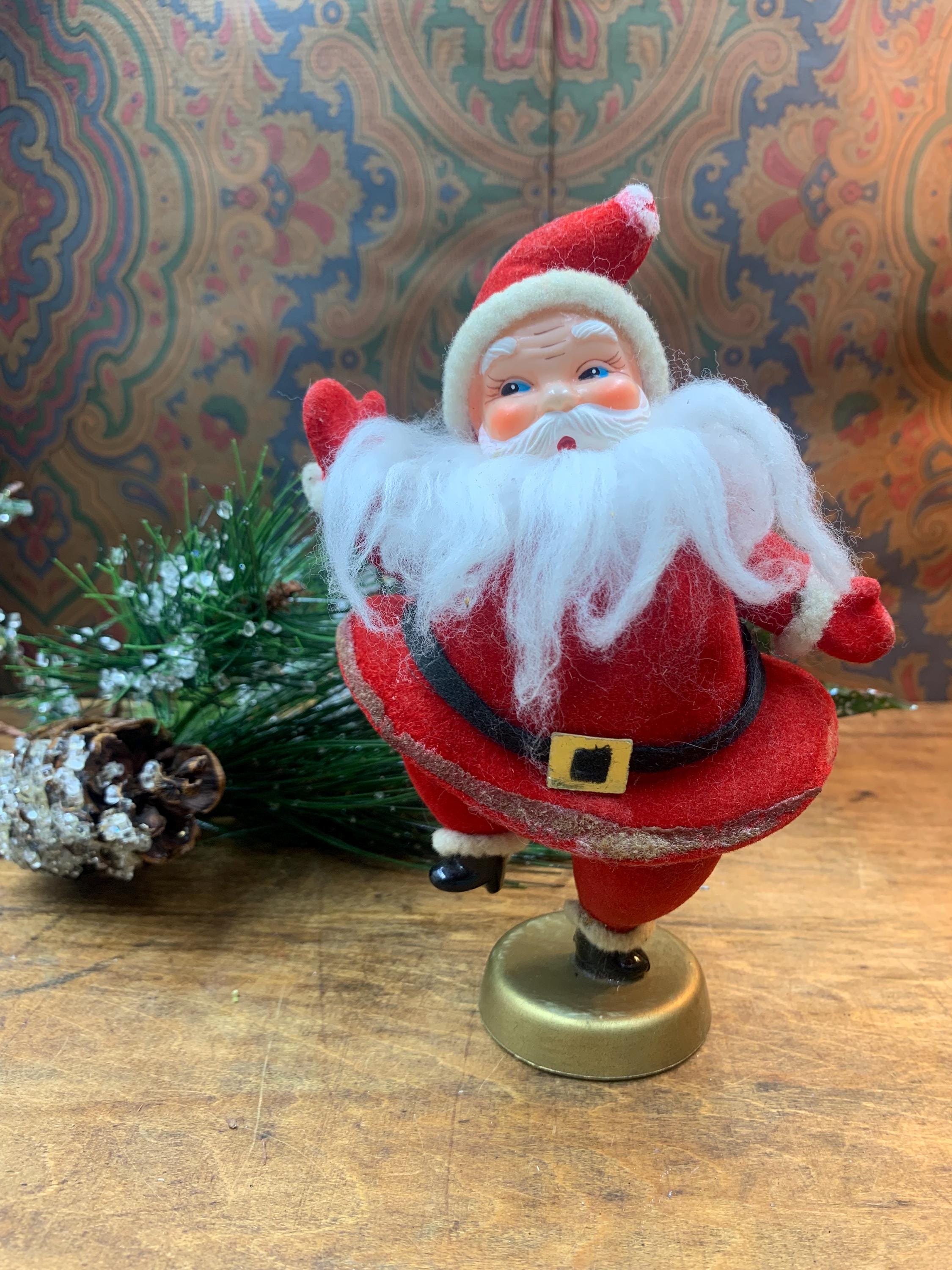 【希少稀】Dancing Santa サンタクロース 置物（年代物です♪） Ultra RARE - Vintage Animated 12