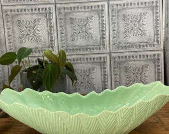 Vintage Shawnee Pottery Fernware 1706 Green Window box planter