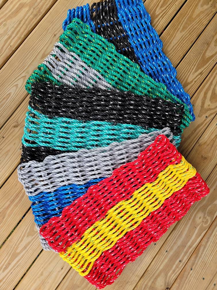 Rainbow Decorative Rope Mat – Maine Rope Mats