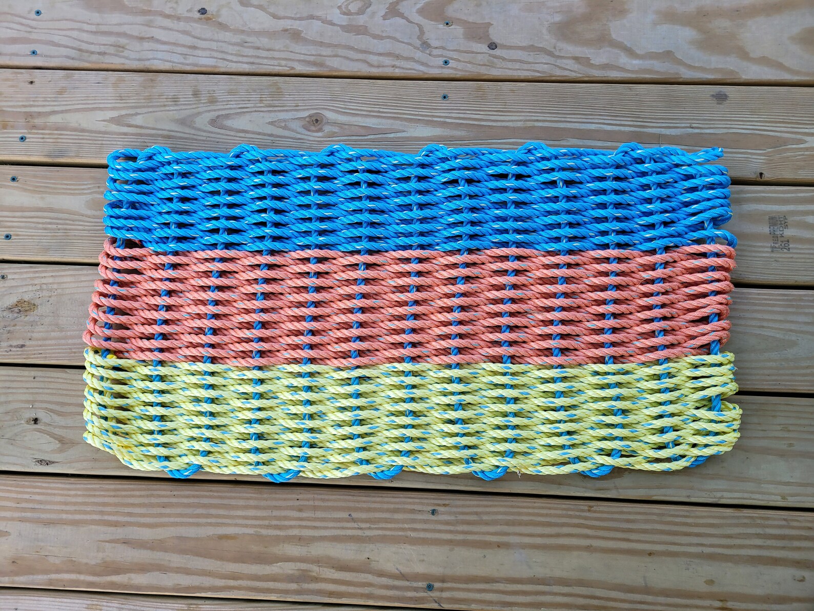Rope Mat made with Lobster Rope Etsy