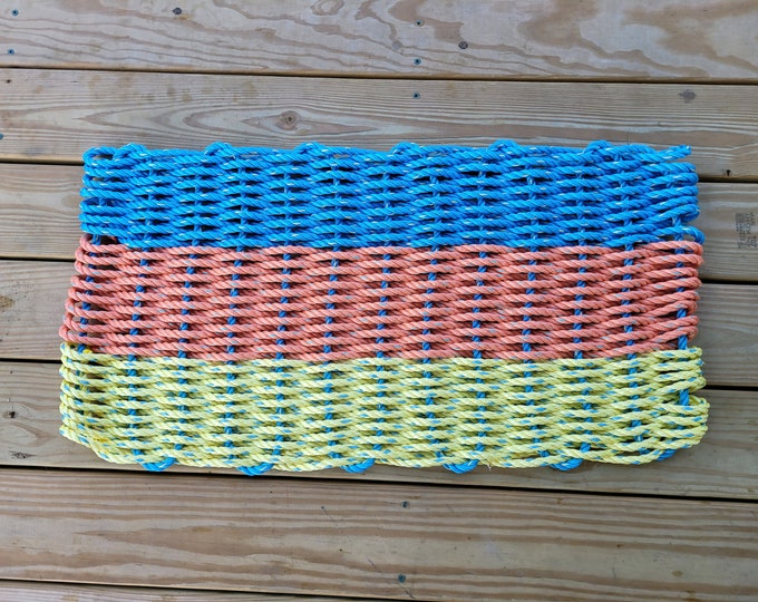 Rope Mat Made With Lobster Rope Etsy