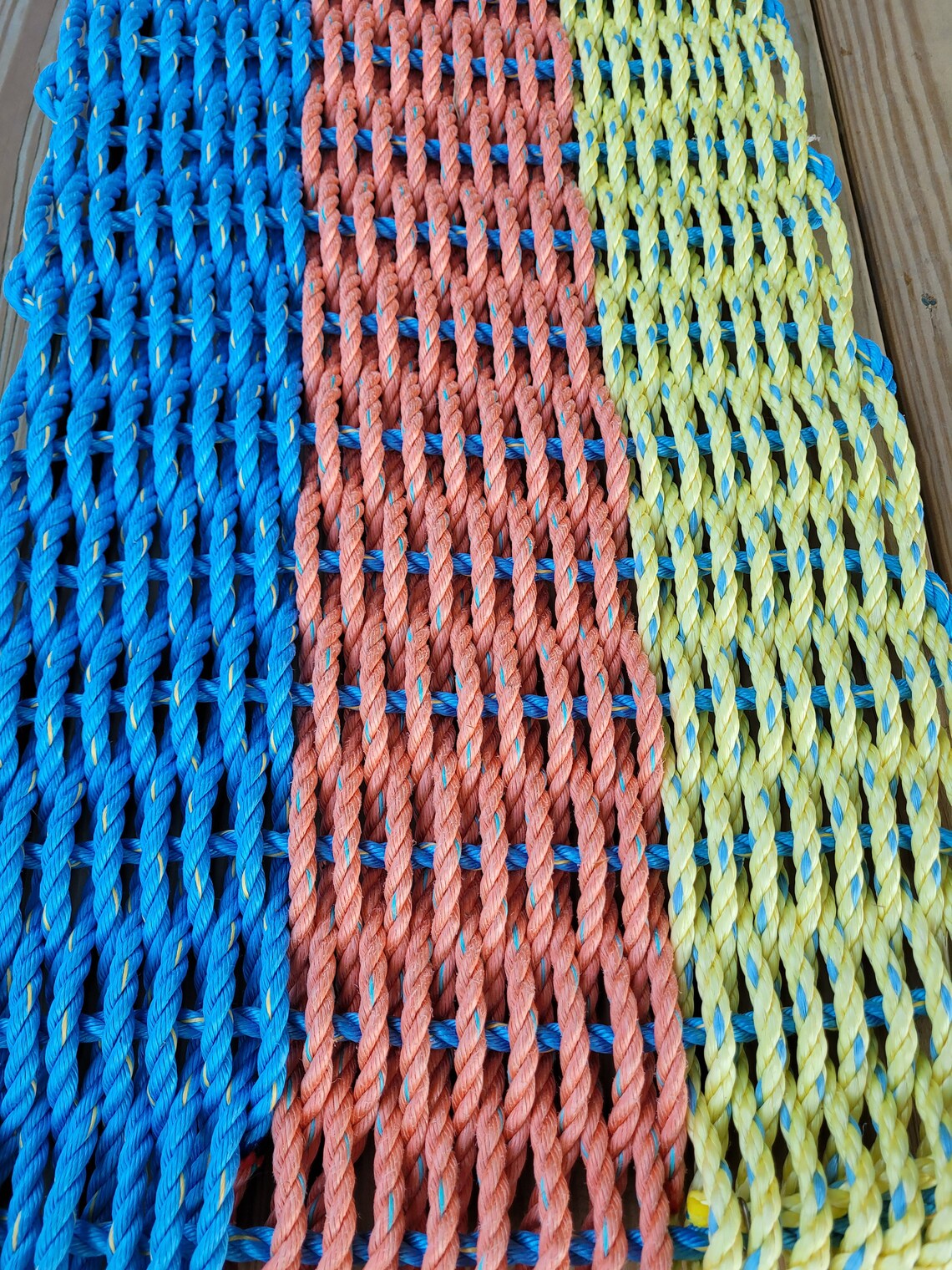 Rope Mat made with Lobster Rope Etsy