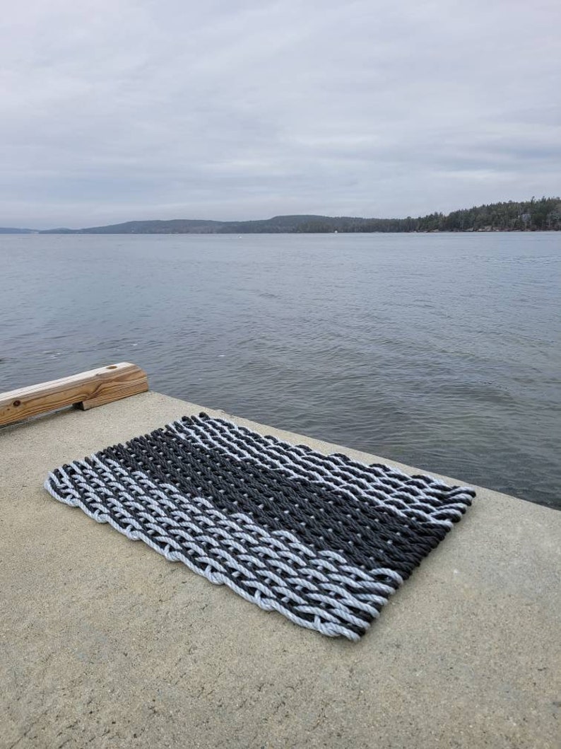 Heavy Rope Mat Large Rope Mat Made With Lobster Rope, Double Weave, - Etsy