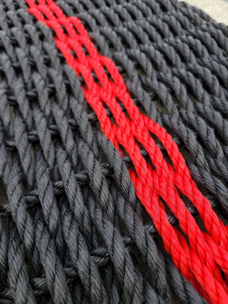 Rope Mat Made With Lobster Rope Thin Line Collection With Etsy