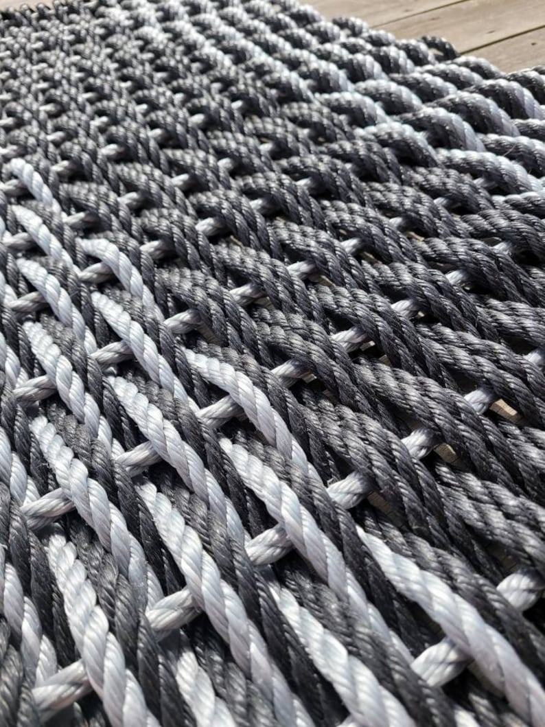Large Rope Mat Made With Lobster Rope, Double Weave, - Etsy