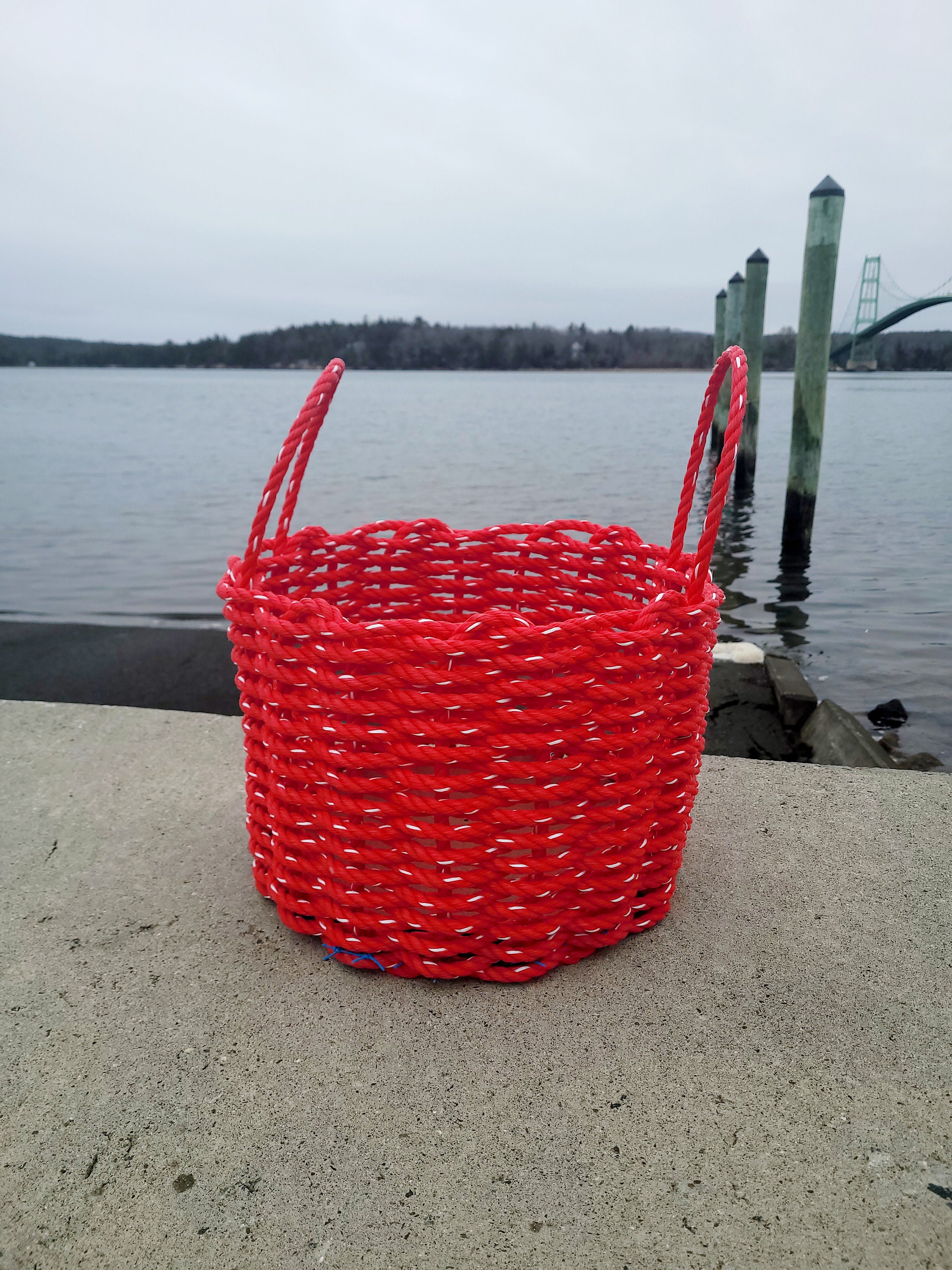 Basket made from Lobster Rope Etsy