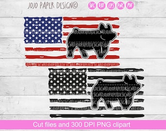 Show pig SVG (var. 2.), Show pig with US flag svg, Pig SVG , American flag with show pig svg, Show pig png clipart, dxf, png, eps