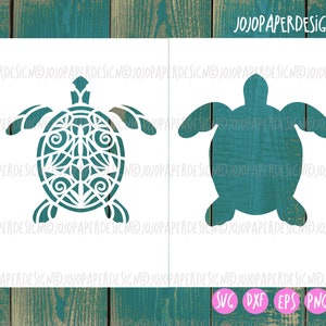 Wasserschildkröte Schablone SVG, PNG, DXF, Wasserschildkröte Schablone für die Kartenherstellung-Digitaler Artikel mit kleiner kommerzieller Lizenz